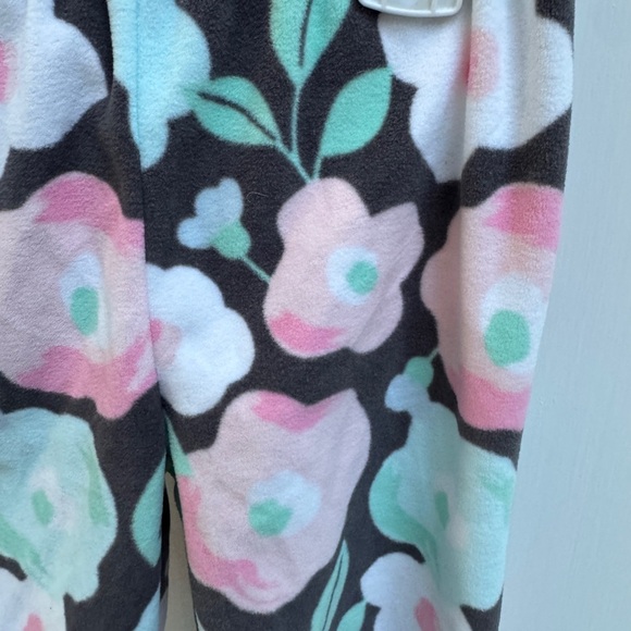 NWOT Carter’s 2T Girls Multicolor Floral Fleece Pajama Pants - Picture 2 of 4